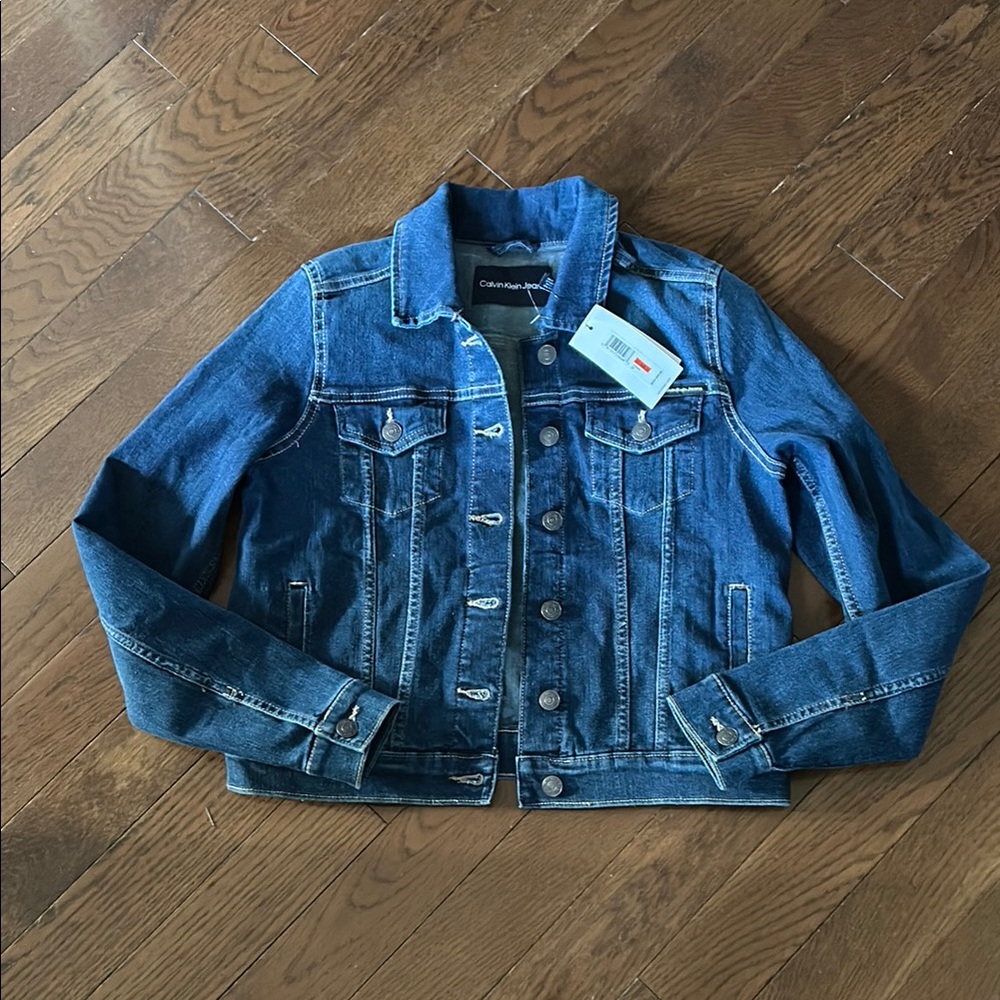 Calvin Klein Blue Denim Jean Jacket- Size XS - NWT